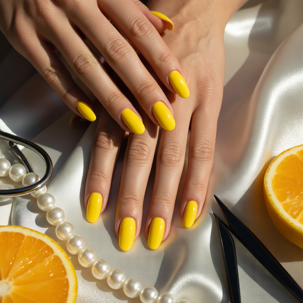 yellow nails