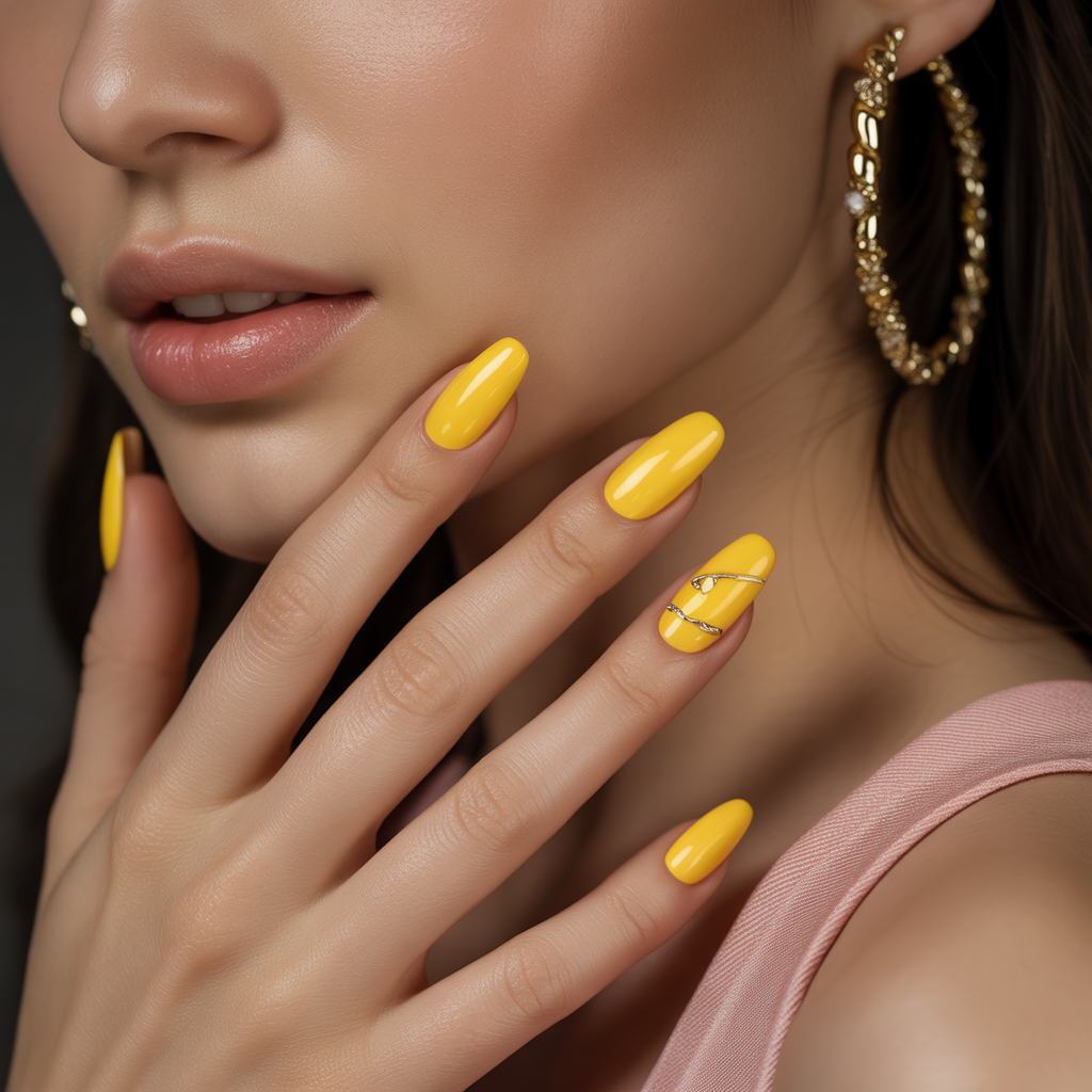 yellow nails