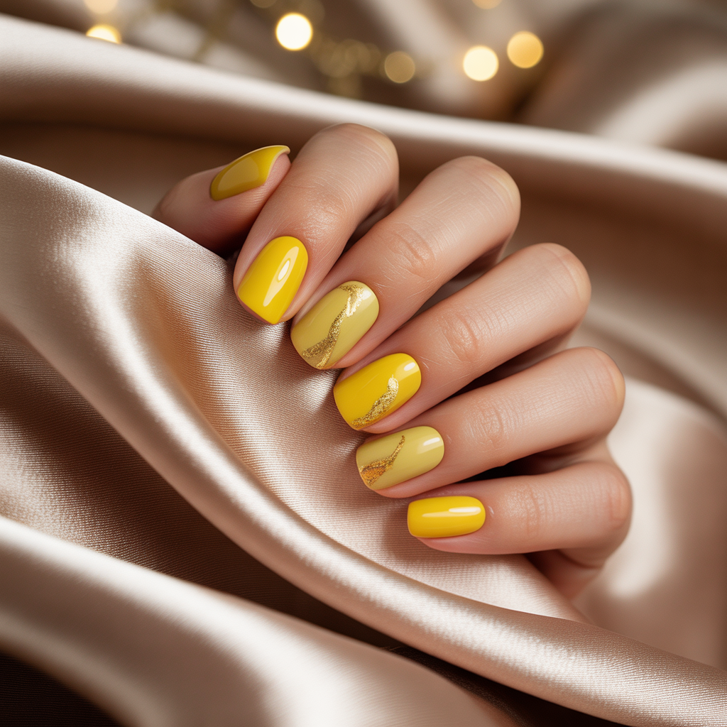yellow nails