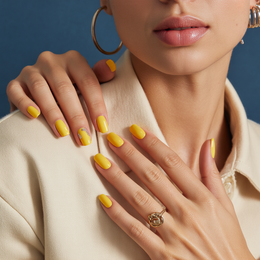 yellow nails