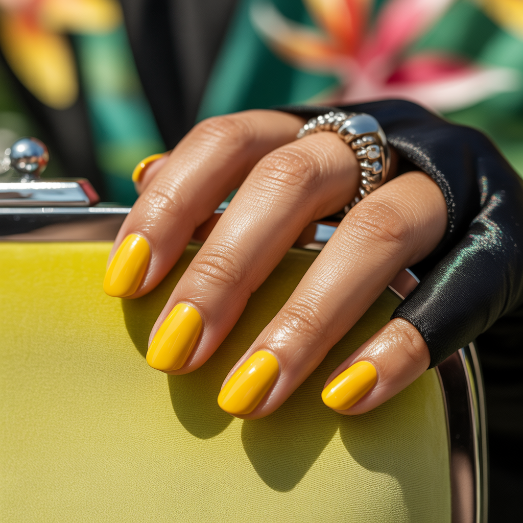yellow nails