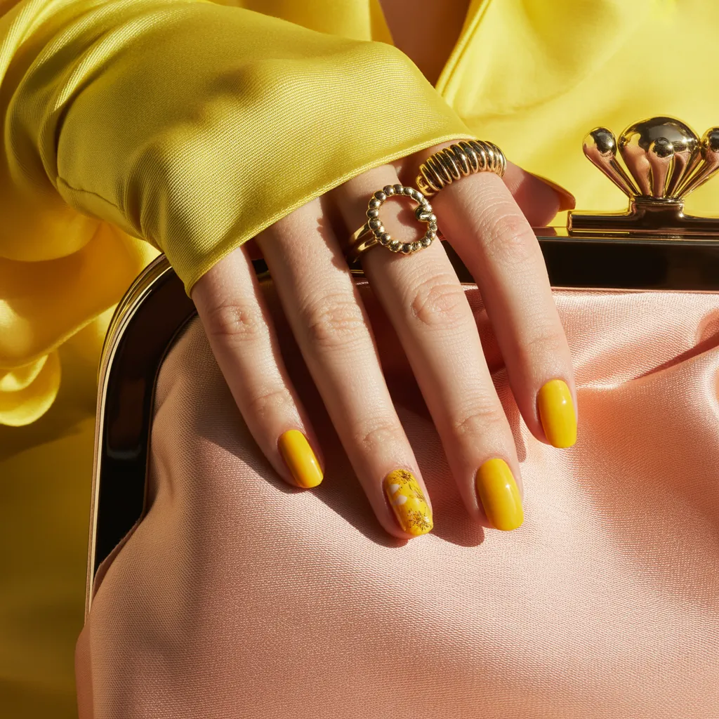 yellow nails