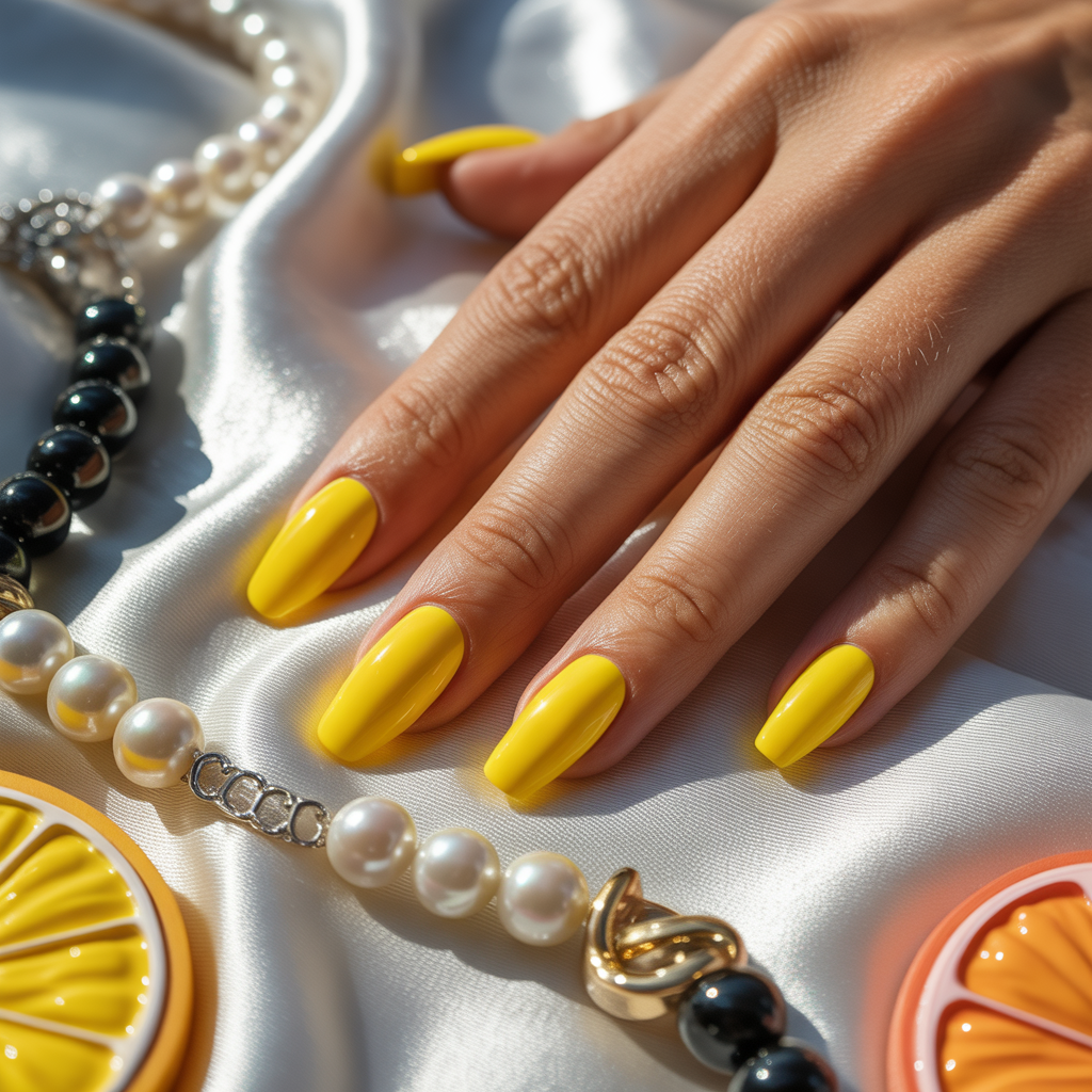 yellow nails