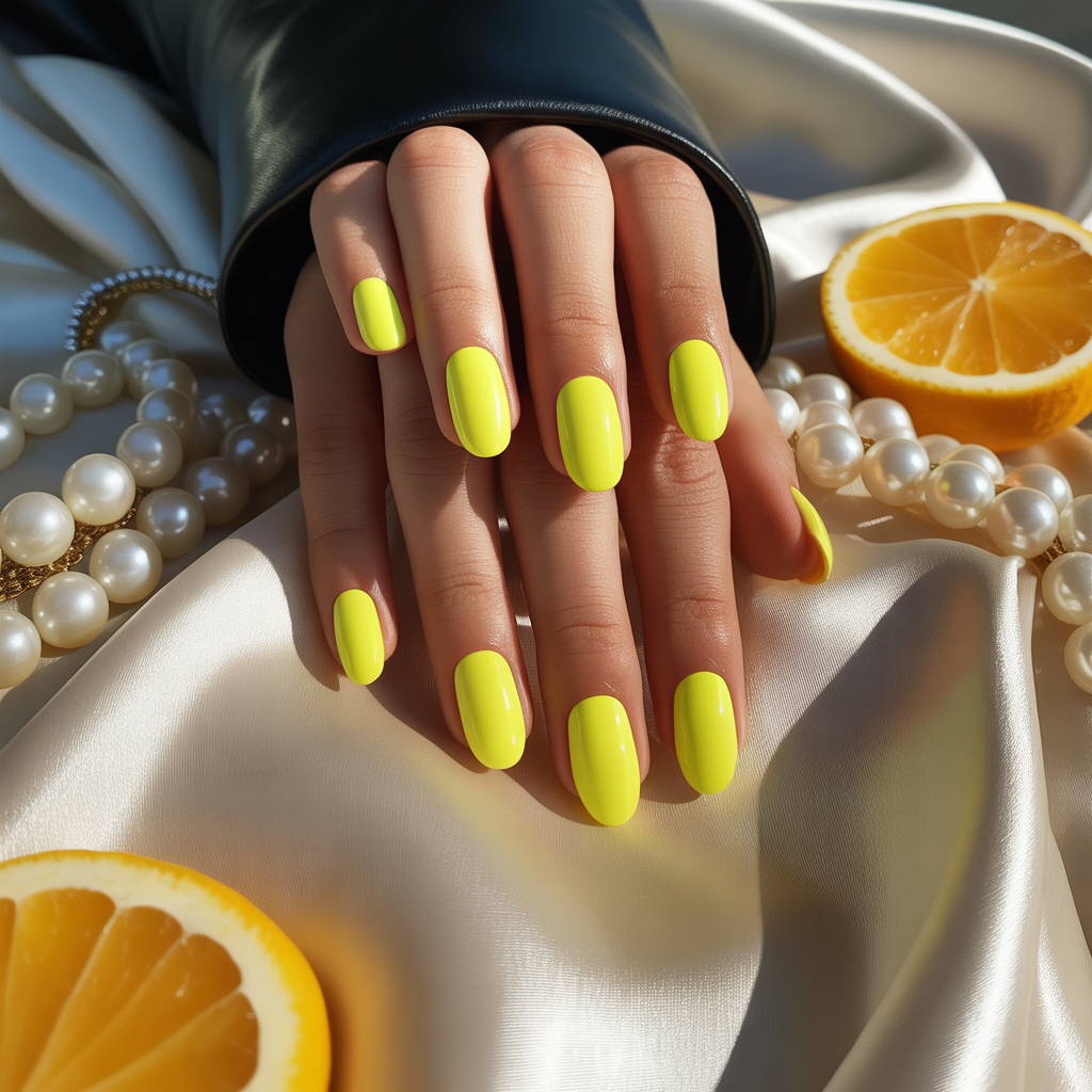 yellow nails
