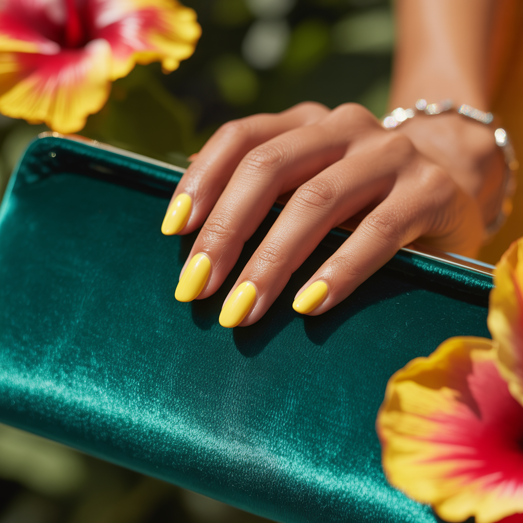 yellow nails