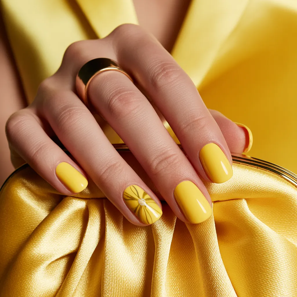 yellow nails