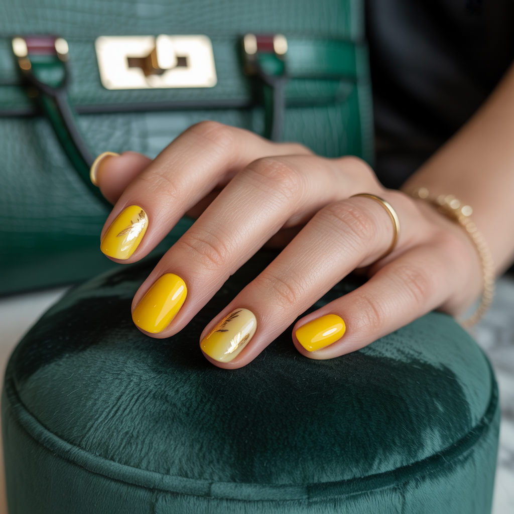 yellow nails