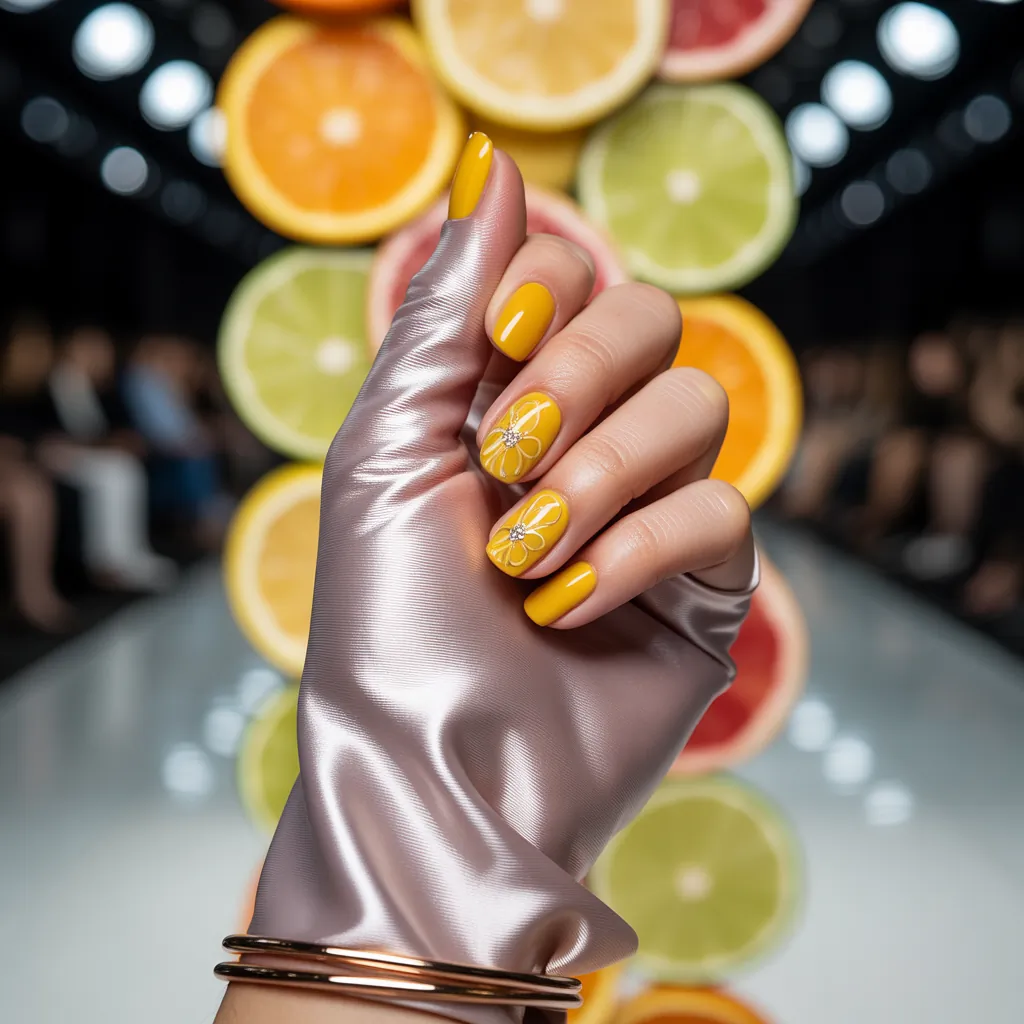 yellow nails