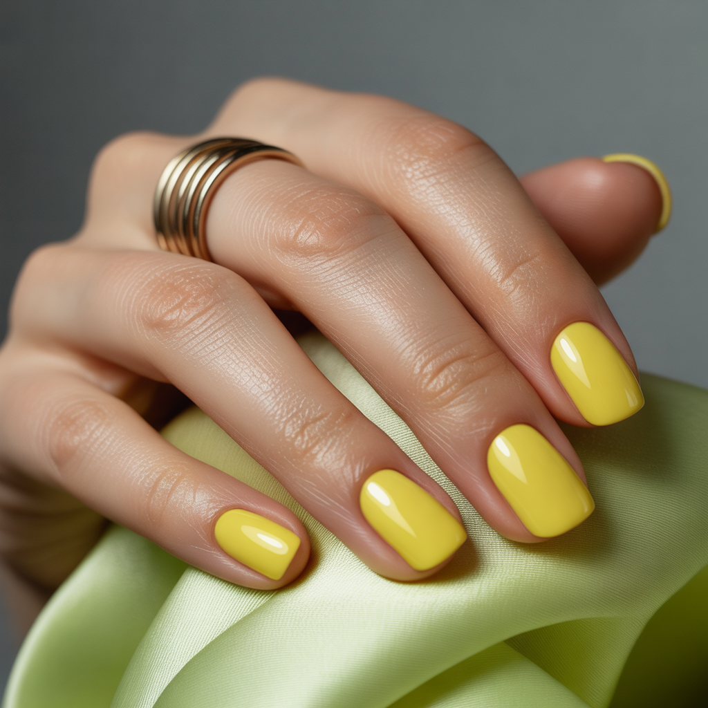 yellow nails