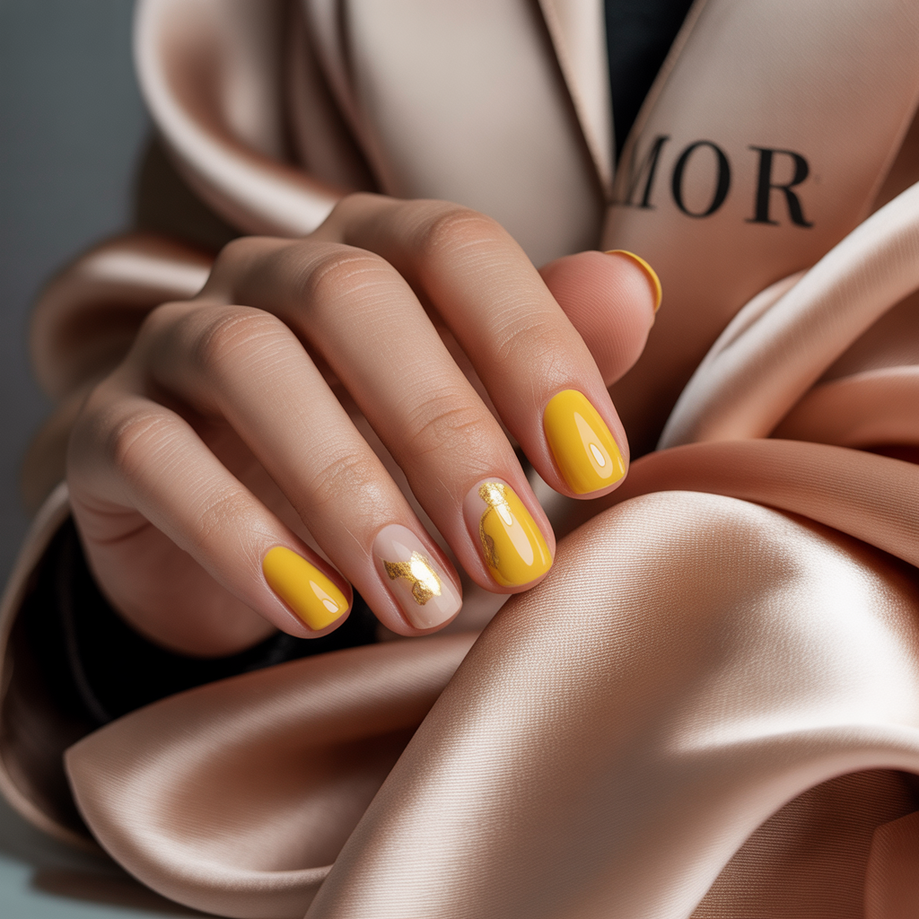 yellow nails