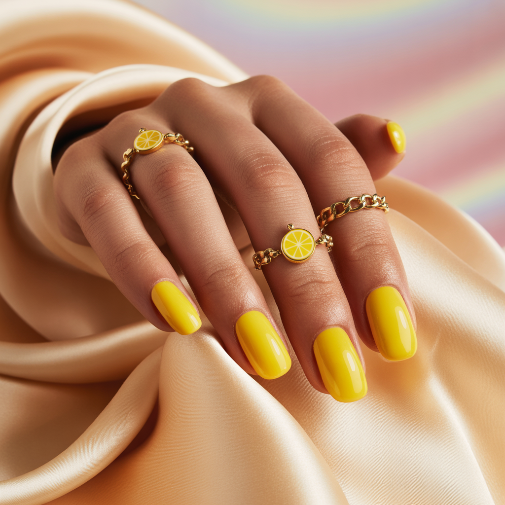 yellow nails