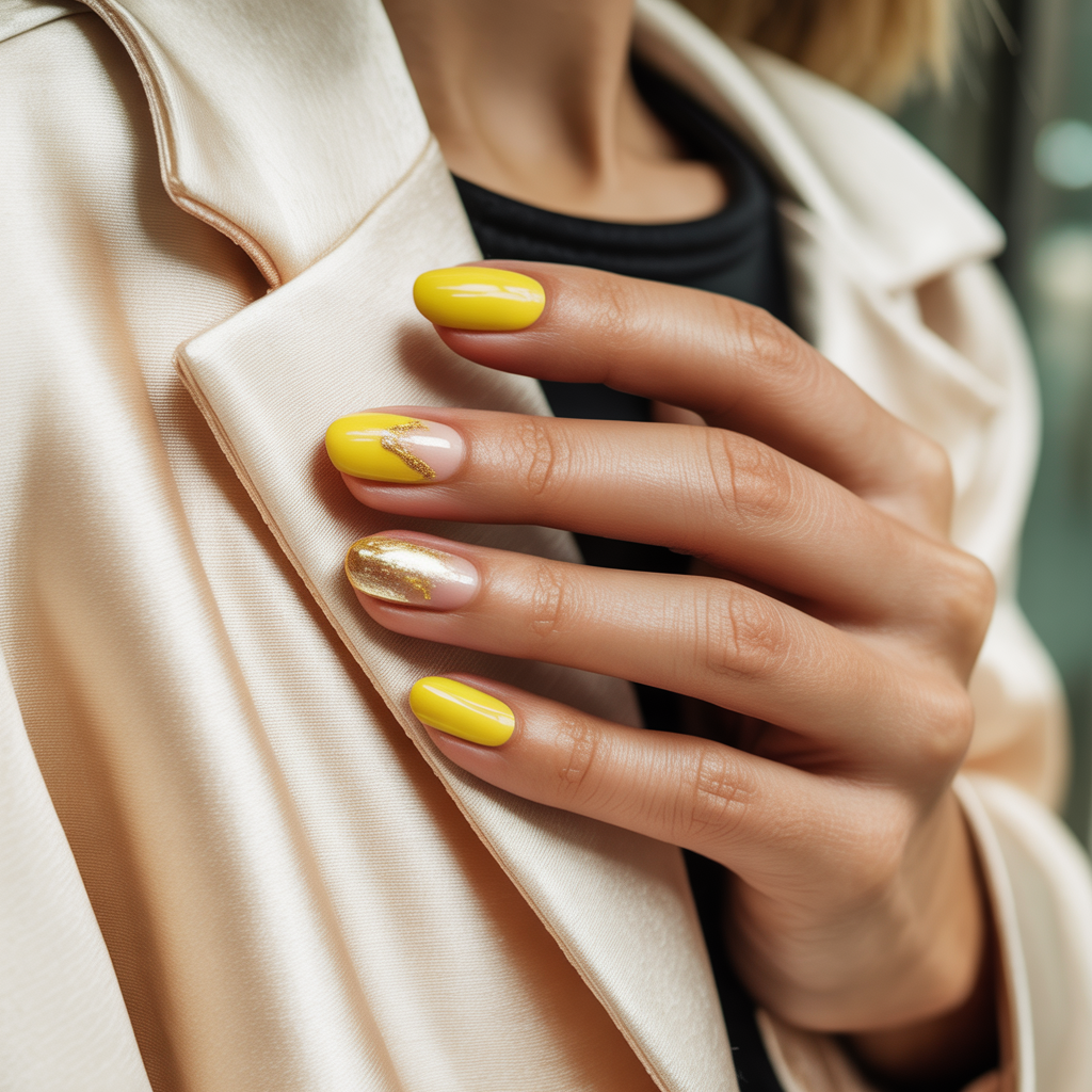 yellow nails