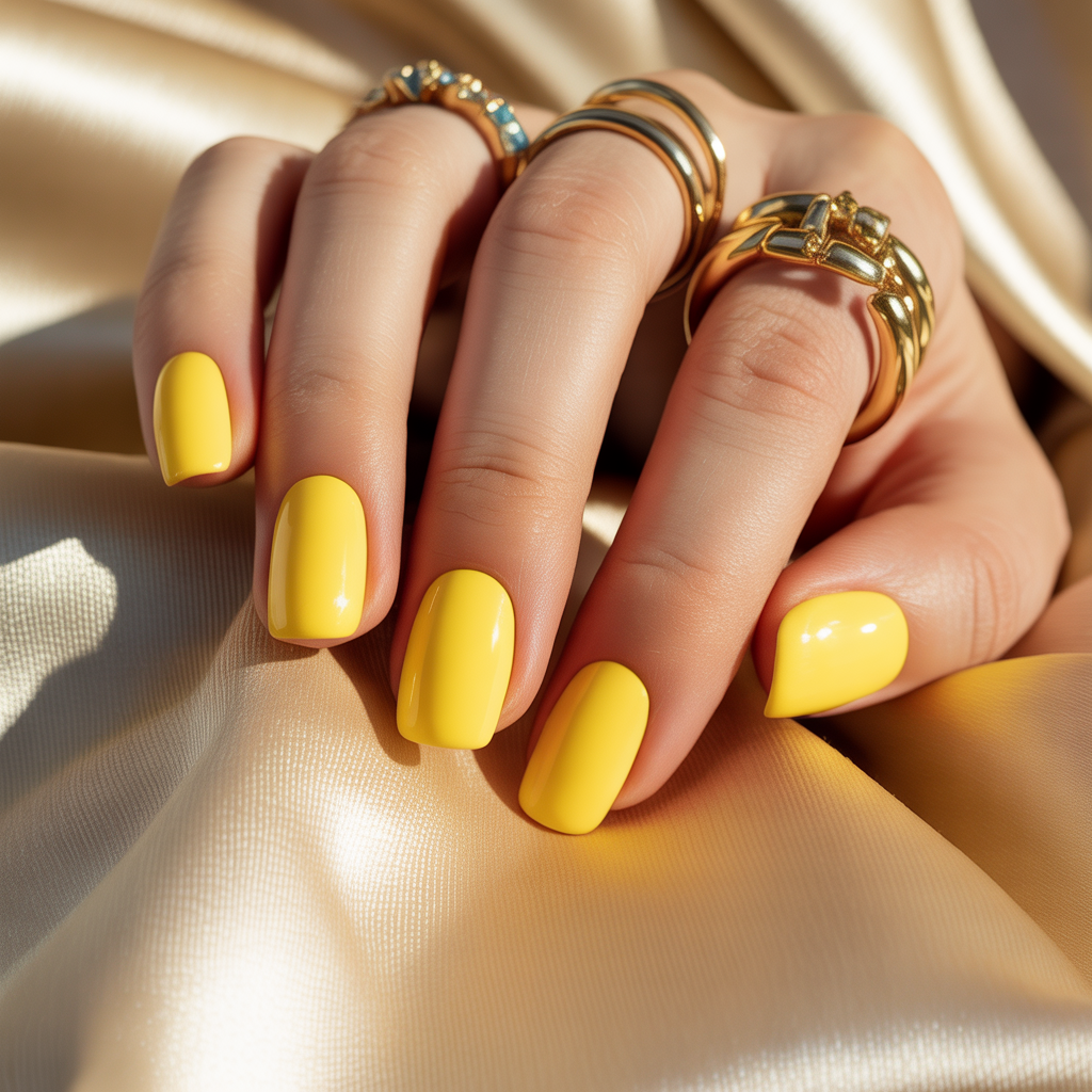 yellow nails
