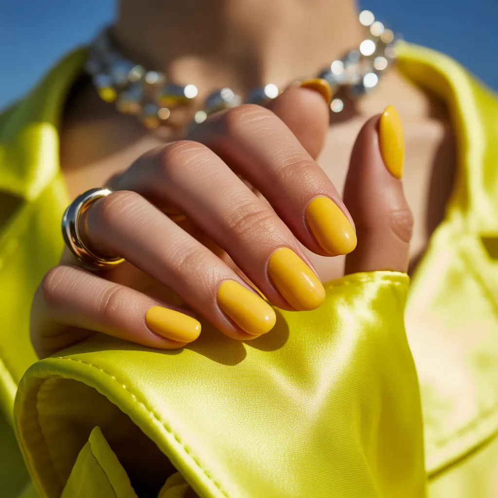 yellow nails