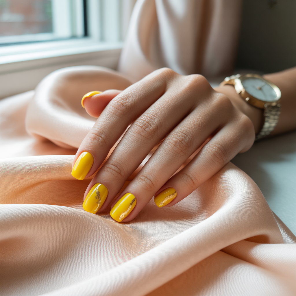 yellow nails
