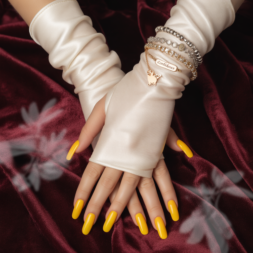 yellow nails