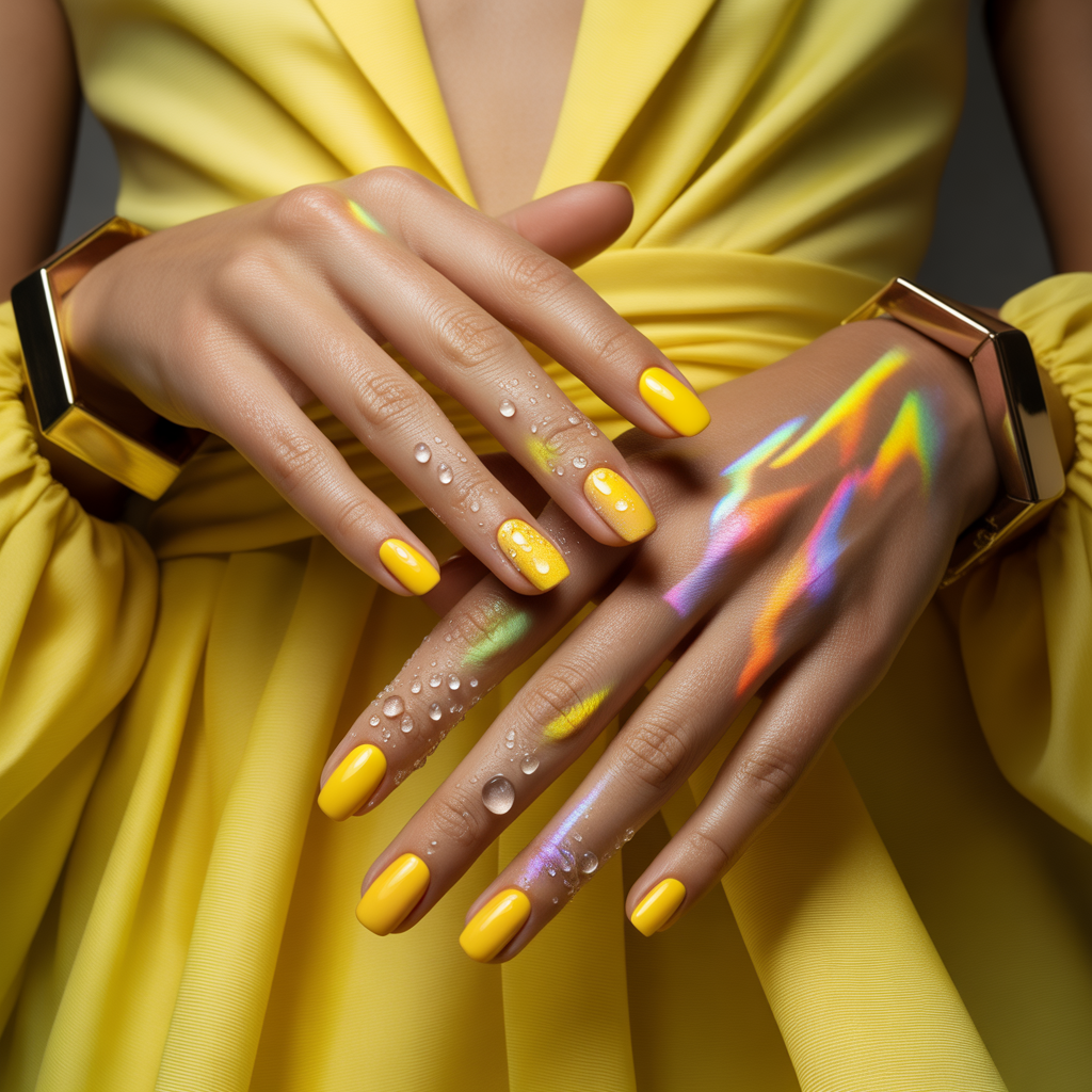yellow nails